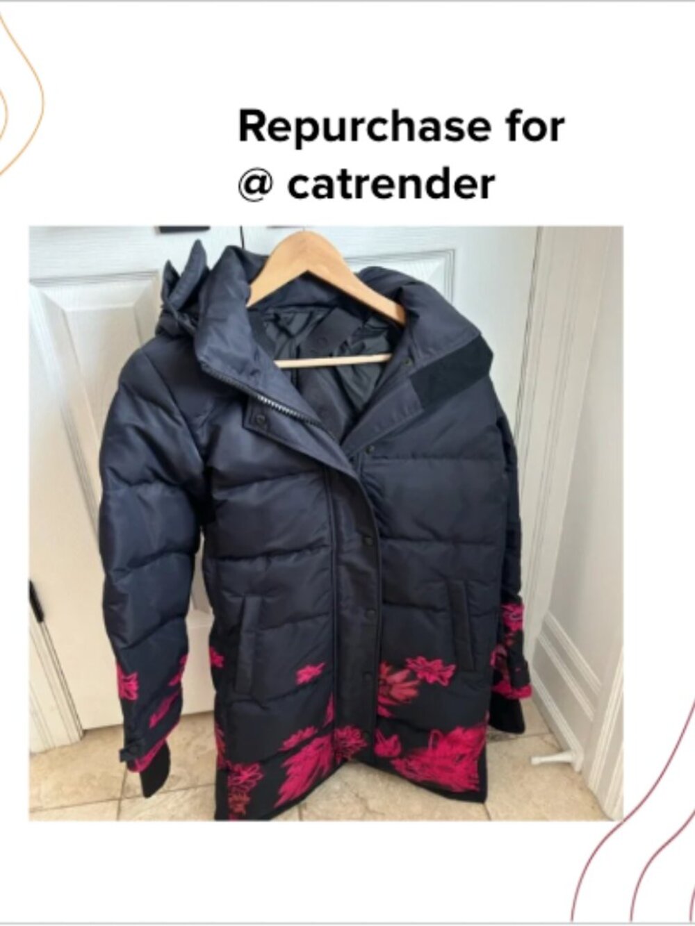 Repurchase for @catrender@hotmail.com